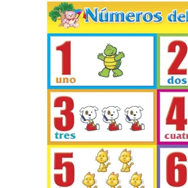 POSTER DID. 70X50CM. NUMEROS 1 AL 10 GRANMARK PZA